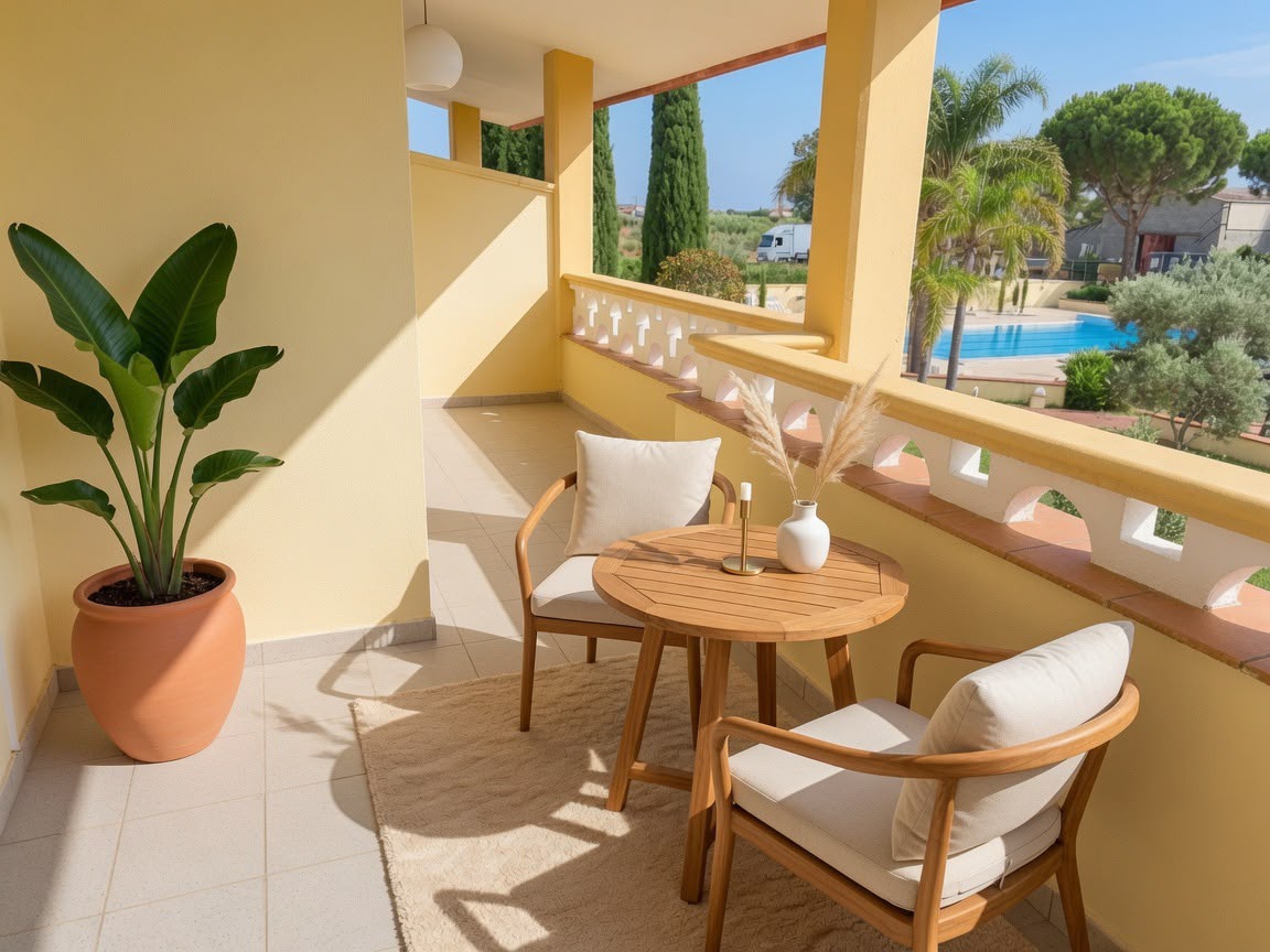 Terrasse et piscine de la villa